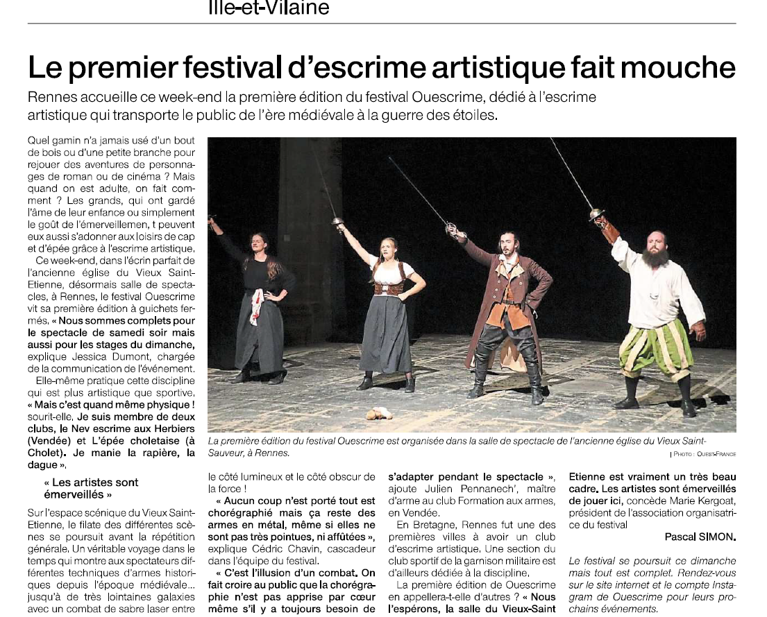 FESTIVAL OUESCRIME – Rennes – 07 & 08 Septembre 2024
